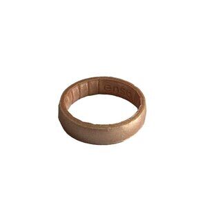 Enso Silicone Ring Unisex Size 7 Rose Gold Pink Iridescent Comfortable Accessory
